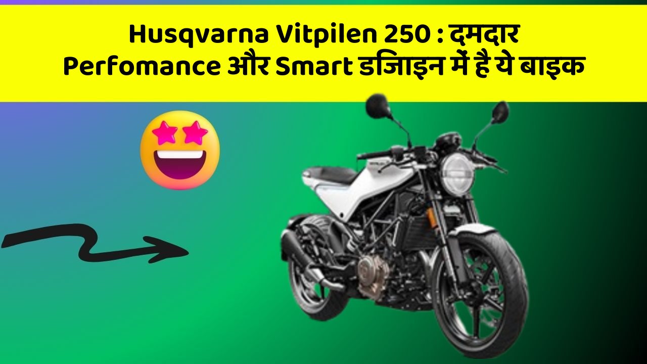 Husqvarna Vitpilen 250 : दमदार Perfomance और Smart डिजाइन में है ये बाइक